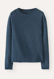 Long-sleeve sweater, Petrol, webstill