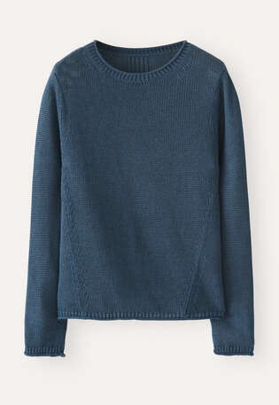 Long-sleeve sweater, Petrol, webstill