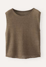 Knitted top, Green taupe, webstill