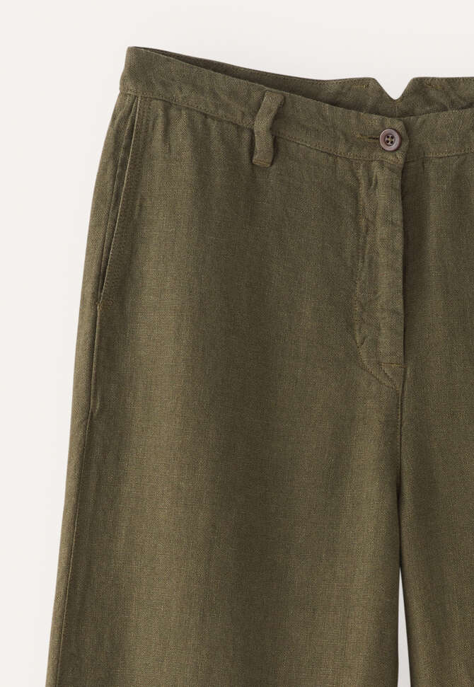 Wide-leg trousers, Dark khaki, completeTheLook