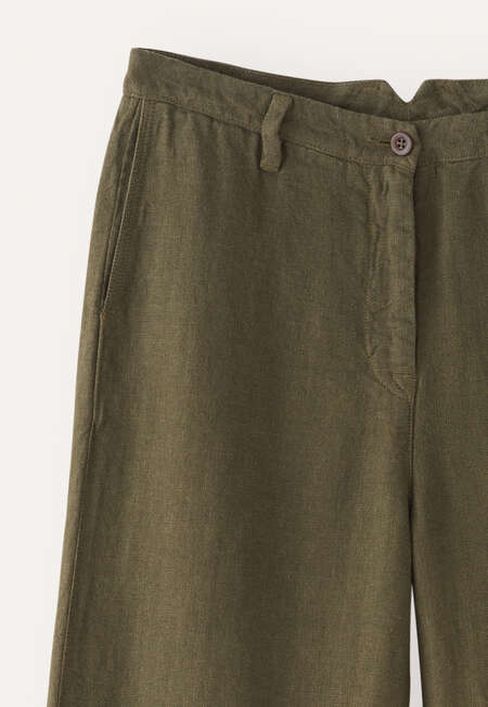 Wide-leg trousers, Dark khaki, completeTheLook