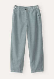 Cropped tapered-leg trousers, Duck-egg blue, webstill