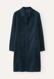 Button-through dress, Black teal, webstill