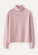 Roll-neck sweater, Soft orchid, webstill