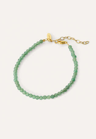 Small stone bracelet, Emerald, webstill