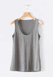 Simple vest, Mid grey, webstill
