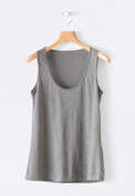 Simple vest, Mid grey, webstill