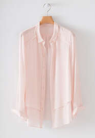 Double-layer shirt, Pastel pink, webstill