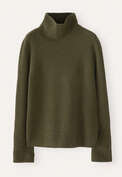 Roll-neck sweater, Dark moss, webstill