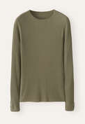 Ribbed sweater, Moss taupe, webstill