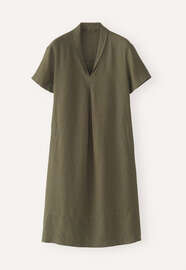 Shawl-collar dress, Forest, webstill