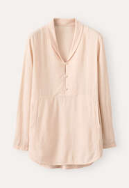 Shawl-collar blouse, Ice pink, webstill
