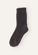 Ribbed socks, Charcoal, webstill