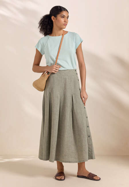 Raglan-sleeve top, Mint aqua, completeTheLook