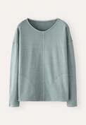 Pocket-detail jersey top, Sea foam, webstill