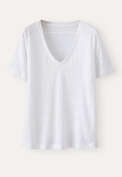 V-neck top, White, webstill