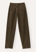 Straight-leg trousers, Khaki brown, webstill