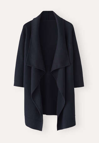 Waterfall-edge jacket, Ink, webstill