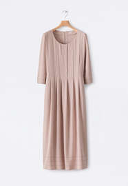 Scoop-neck dress, Pale rose, webstill