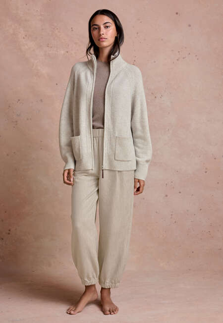 Jogger-style trousers, Fawn, completeTheLook