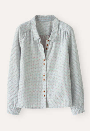 Dash-weave shirt, Soft aqua, webstill