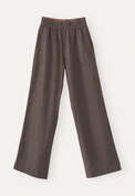 Wide-leg trousers, Fig black, webstill