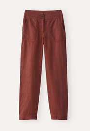 Straight-leg trousers, Rust brown, webstill