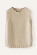 Sleeveless sweater, Natural, webstill