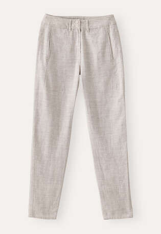 Slim tapered trousers, Ecru grey, webstill