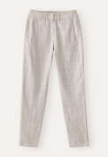 Slim tapered trousers, Ecru grey, webstill