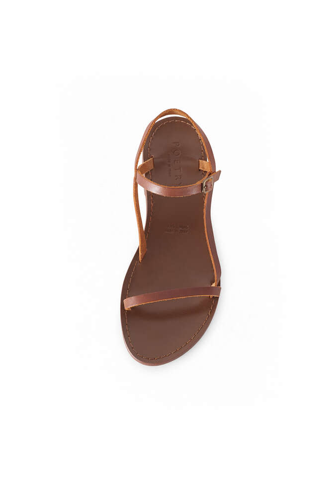 Strappy sandals, Brown, completeTheLook