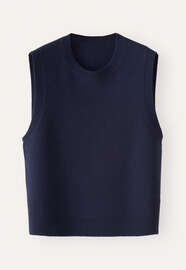 Sleeveless sweater, Navy, webstill