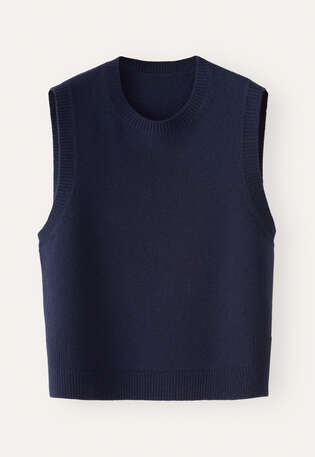 Sleeveless sweater, Navy, webstill