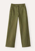 Straight-leg trousers, Olive, webstill