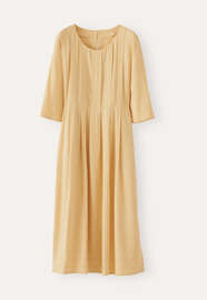 Scoop-neck dress, Soft yellow, webstill