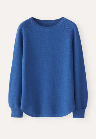 Moss-stitch tunic, Soft lapis, webstill