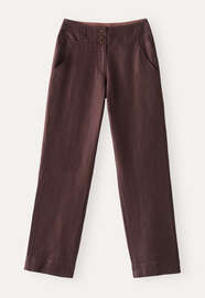 Straight-leg trousers, Coffee, webstill