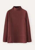 Funnel-neck tunic, Rust red, webstill