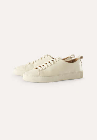 Lace-up trainers, Ecru, webstill
