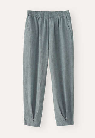 Crinkle tapered trousers, Aqua grey, webstill
