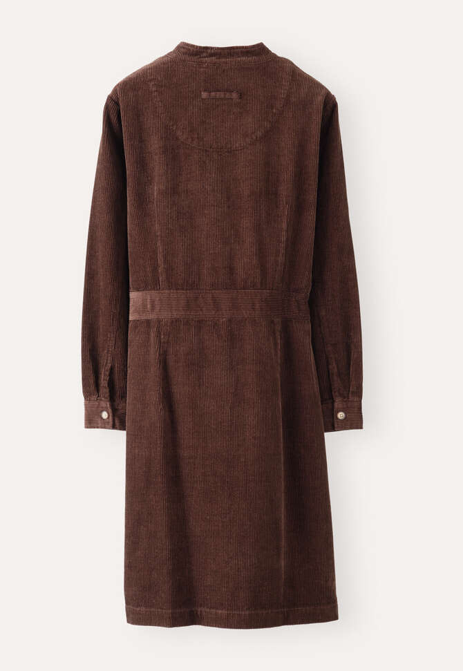Cord dress, Chocolate, completeTheLook