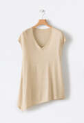 Dipped-hem sweater, Parchment, webstill