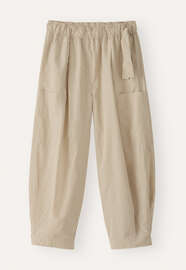 Cropped pull-on trousers, Pale stone, webstill