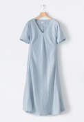 Bias-cut dress, Pale indigo, webstill