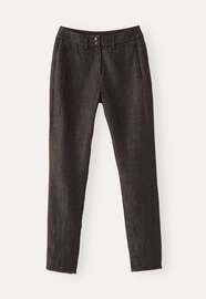 Slim tapered trousers, Black fawn, webstill