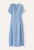 Tie-back dress, Aqua, webstill