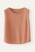 Knitted sleeveless sweater, Apricot, webstill
