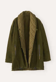 Padded jacket, Dark fern, webstill
