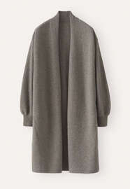 Garter-stitch cardigan, Dark haze, webstill