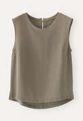Sleeveless top, Dark olive, webstill